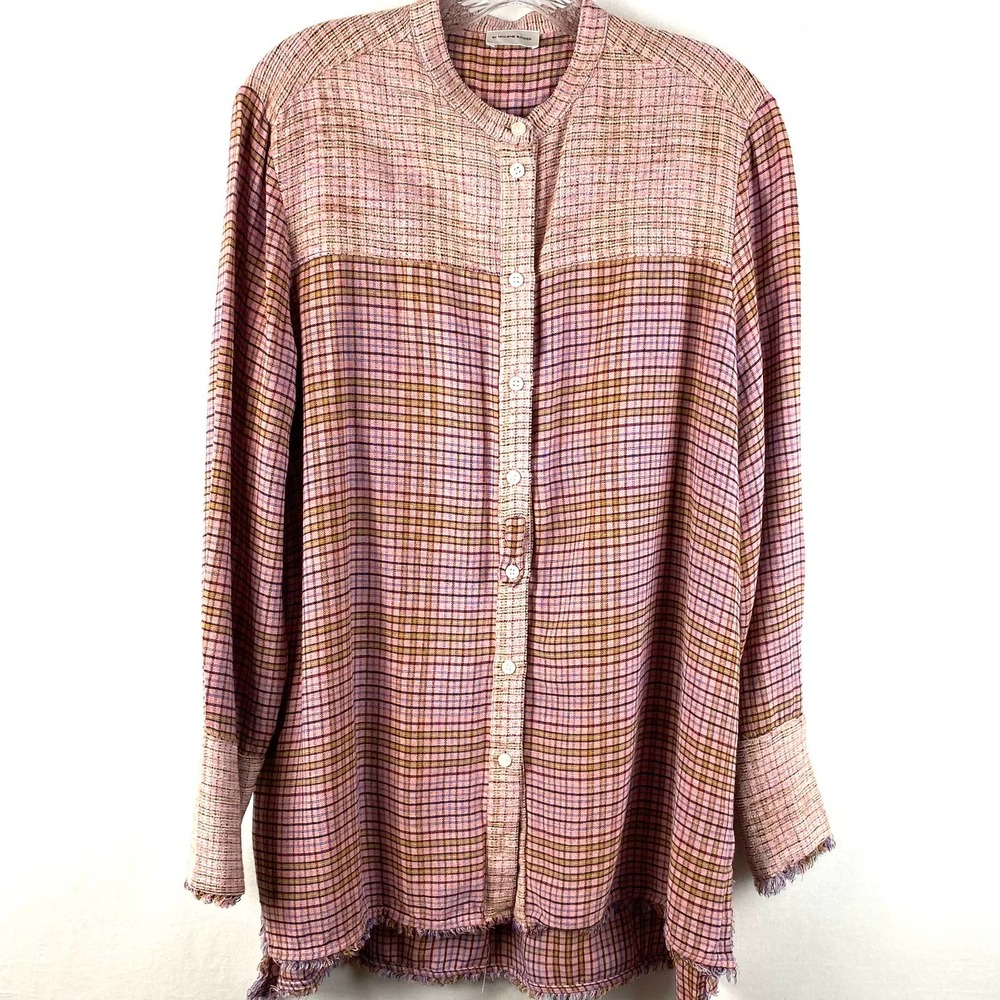 Malene Birger Plaid Tunic Top Size 42/XL